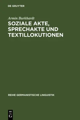 Burkhardt | Soziale Akte, Sprechakte und Textillokutionen | E-Book | sack.de