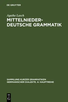 Lasch | Mittelniederdeutsche Grammatik | E-Book | sack.de