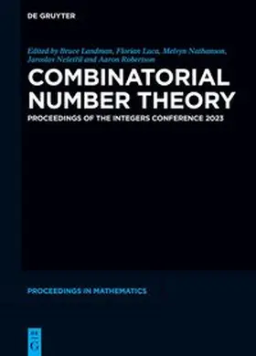 Landman / Luca / Nathanson |  Combinatorial Number Theory | Buch |  Sack Fachmedien