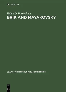 Barooshian |  Brik and Mayakovsky | eBook | Sack Fachmedien