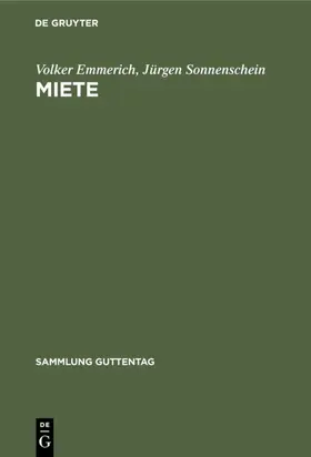 Emmerich / Sonnenschein |  Miete | eBook | Sack Fachmedien