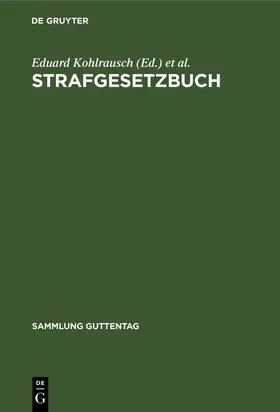 Kohlrausch / Lange | Strafgesetzbuch | E-Book | www2.sack.de