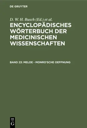 Busch / Gräfe / Hufeland |  Meloe - Monro'sche Oeffnung | eBook | Sack Fachmedien