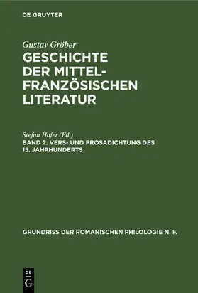 Hofer |  Vers- und Prosadichtung des 15. Jahrhunderts | eBook | Sack Fachmedien