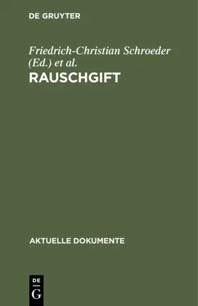 Schroeder / Münch |  Rauschgift | eBook | Sack Fachmedien
