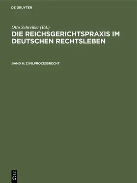 Schreiber |  Zivilprozeßrecht | eBook | Sack Fachmedien