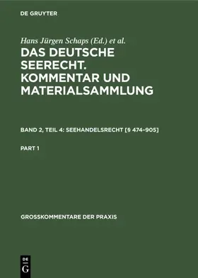 Schaps / Abraham |  Seehandelsrecht [§ 474–905] | eBook | Sack Fachmedien