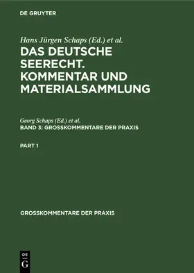 Schaps / Abraham | Das deutsche Seerecht. Kommentar und Materialsammlung. Band 3 | E-Book | sack.de