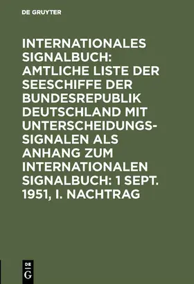1 Sept. 1951, I. Nachtrag | E-Book | sack.de