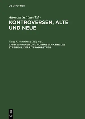 Worstbrock / Koopmann | Formen und Formgeschichte des Streitens. Der Literaturstreit | E-Book | sack.de