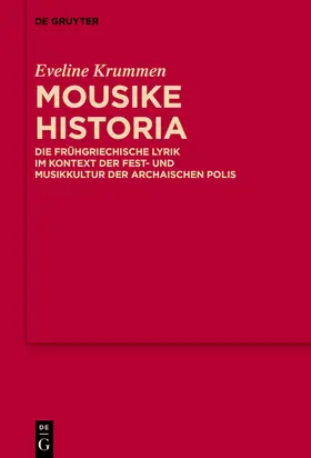 Krummen |  Mousike Historia | Buch |  Sack Fachmedien
