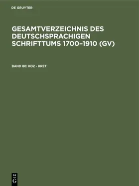 Schmuck / Gorzny / Geils | Koz - Kret | E-Book | sack.de