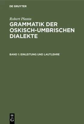 Planta |  Einleitung und Lautlehre | eBook | Sack Fachmedien