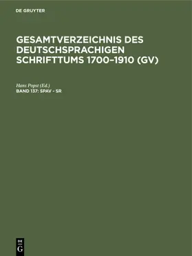 Popst |  Spav - Sr | eBook | Sack Fachmedien