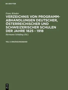 Kössler |  Ergänzungsband | eBook | Sack Fachmedien