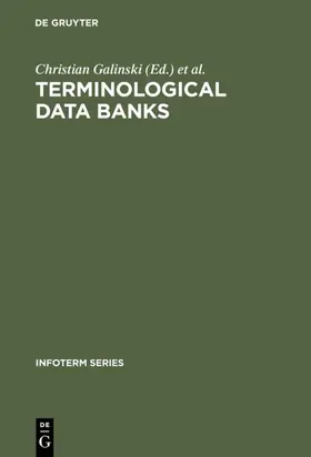 Galinski / 1979 / Wien&gt |  Terminological data banks | eBook | Sack Fachmedien
