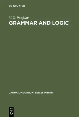 Panfilov | Grammar and Logic | E-Book | sack.de