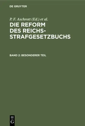 Aschrott / Liszt |  Besonderer Teil | eBook | Sack Fachmedien