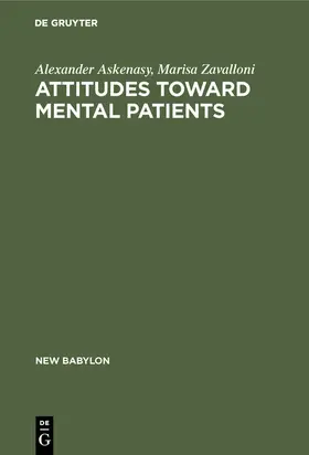 Askenasy / Zavalloni |  Attitudes toward mental patients | eBook | Sack Fachmedien