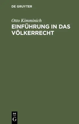 Kimminich |  Einführung in das Völkerrecht | eBook | Sack Fachmedien