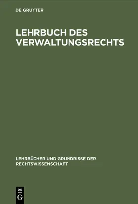 Lehrbuch des Verwaltungsrechts | E-Book | sack.de