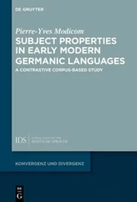 Modicom |  Subject Properties in Early Modern Germanic Languages | eBook | Sack Fachmedien