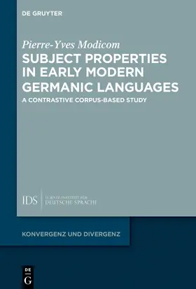 Modicom |  Subject Properties in Early Modern Germanic Languages | eBook | Sack Fachmedien