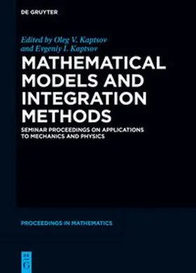 Kaptsov | Mathematical Models and Integration Methods | E-Book | sack.de