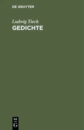 Tieck |  Gedichte | eBook | Sack Fachmedien