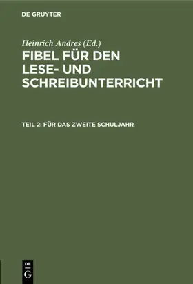 Andres |  Für das zweite Schuljahr | eBook | Sack Fachmedien