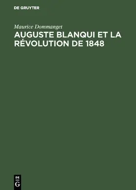 Dommanget |  Auguste Blanqui et la révolution de 1848 | eBook | Sack Fachmedien