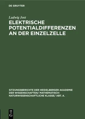 Jost |  Elektrische Potentialdifferenzen an der Einzelzelle | eBook | Sack Fachmedien