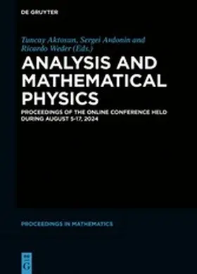 Aktosun / Avdonin / Weder | Analysis and Mathematical Physics | E-Book | www2.sack.de