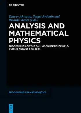 Aktosun / Avdonin / Weder | Analysis and Mathematical Physics | E-Book | www2.sack.de