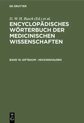 Busch / Gräfe / Hufeland |  Giftbaum - Heckinghausen | eBook | Sack Fachmedien