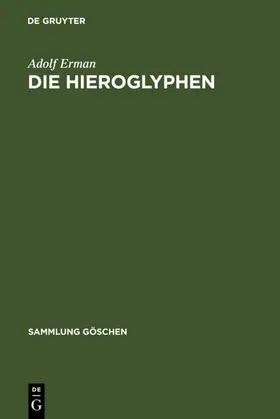 Erman | Die Hieroglyphen | E-Book | www2.sack.de