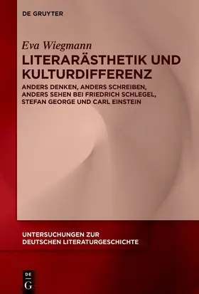 Wiegmann |  Literarästhetik und Kulturdifferenz | Buch |  Sack Fachmedien