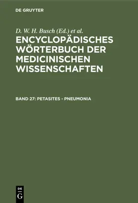 Busch / Gräfe / Hufeland |  Petasites - Pneumonia | eBook | Sack Fachmedien