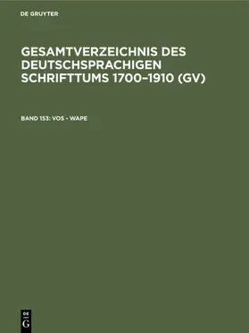 Schmuck / Geils / Gorzny |  Vos - Wape | eBook | Sack Fachmedien