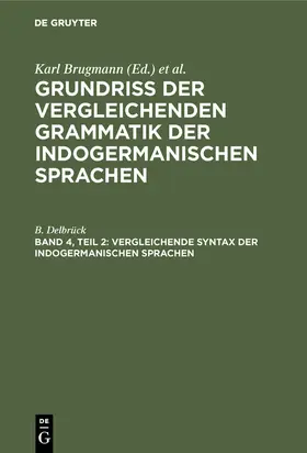 Delbrück | Vergleichende Syntax der indogermanischen Sprachen | E-Book | sack.de