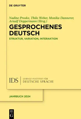 Proske / Weber / Dannerer |  Gesprochenes Deutsch | Buch |  Sack Fachmedien