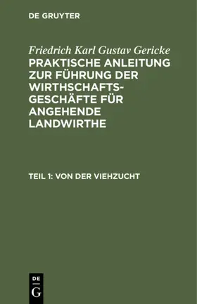 Gericke | Von der Viehzucht | E-Book | sack.de