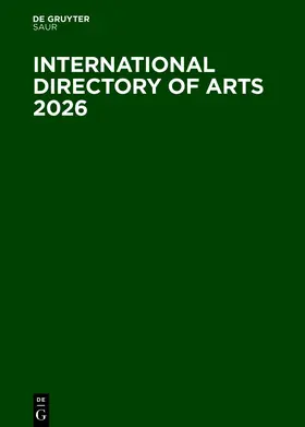  International Directory of Arts 2026 | Buch |  Sack Fachmedien