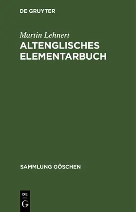 Lehnert | Altenglisches Elementarbuch | E-Book | www2.sack.de