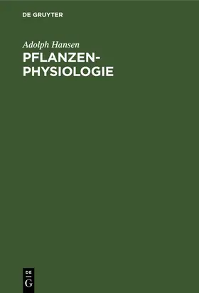 Hansen |  Pflanzen-Physiologie | eBook | Sack Fachmedien