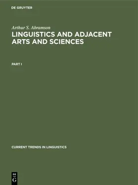 Abramson | Arthur S. Abramson: Linguistics and Adjacent Arts and Sciences. Part 1 | E-Book | sack.de