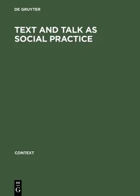 Torode |  Text and talk as social practice | eBook | Sack Fachmedien