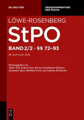 Krause |  Löwe-Rosenberg. StPO. Band 2/2: §§ 72-93 | eBook | Sack Fachmedien