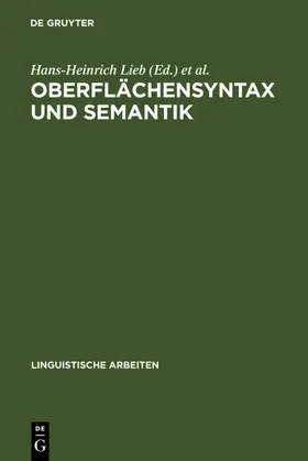 Lieb | Oberflächensyntax und Semantik | E-Book | www2.sack.de