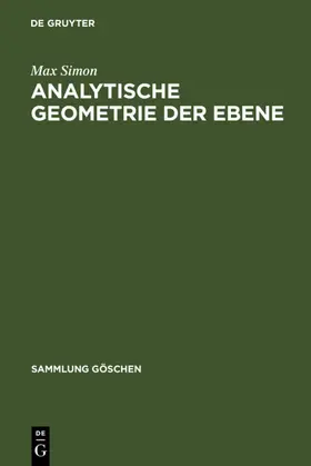 Simon | Analytische Geometrie der Ebene | E-Book | sack.de